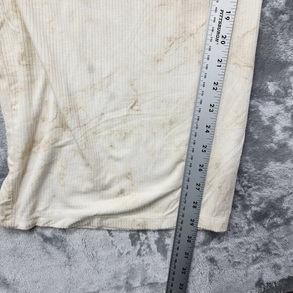 Jenni Style Not Size Pants Women 3X Tan Tie Dye Ruffle Waist Drawstring Wide Leg - Picture 11 of 13